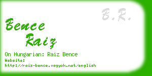 bence raiz business card